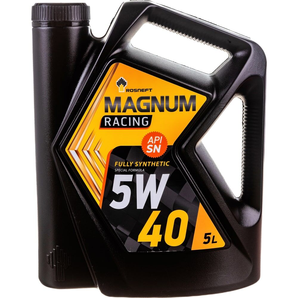 Синтетическое моторное масло Роснефть Magnum Racing 5W-40 (РНПК) SN/A3/B4