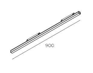Линейный светильник Лайн 900 86218-4K-01-BK 2