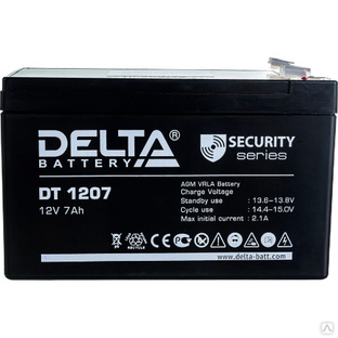 Аккумулятор АКБ Delta DT 1207 12 В 7 Ач 