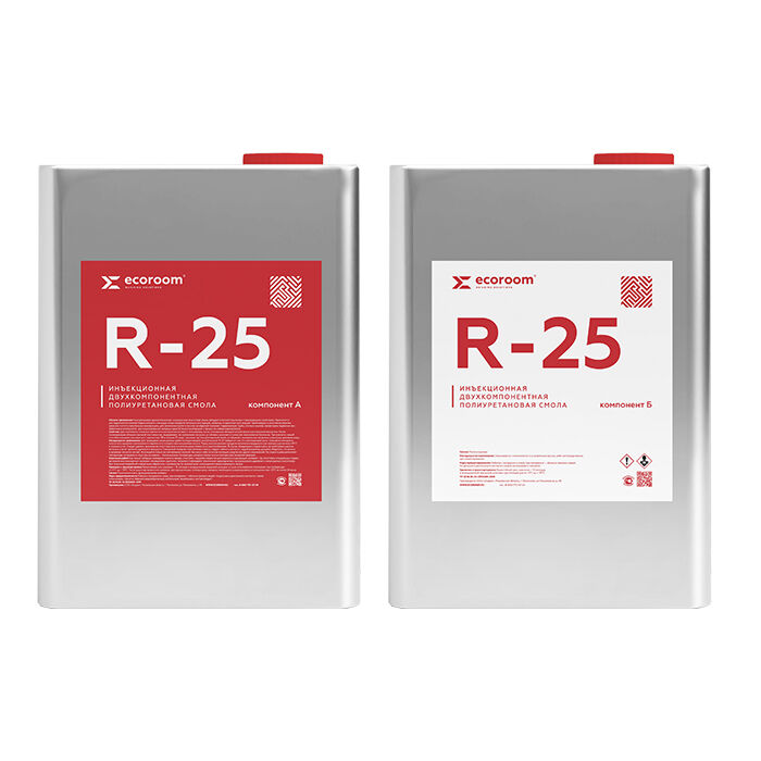 Ecoroom R-25, смола инъекционная полиуретановая, 21,5 комплект