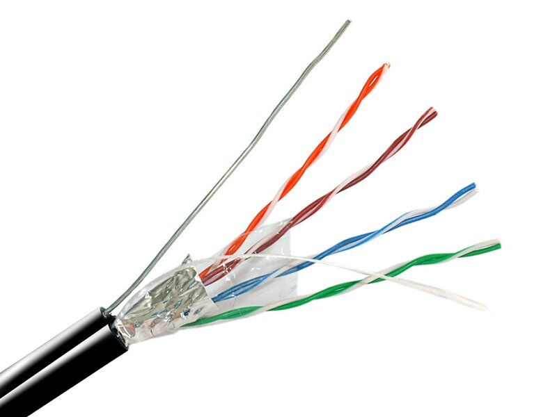 FTP-5e 4х2х0.51 Cu (outdoor) с тросом, кабель «витая пара» (LAN) для структурированных систем связи
