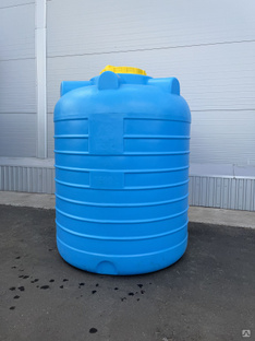 Бочка 1500 литров пластиковая круглая для воды и топлива #1