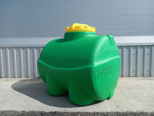 Бочка пластиковая 200 литров горизонтальной установки для хранения и транспортировки для воды, топлива, удобрений #1