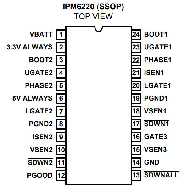 Микросхема IPM6220 Intersil