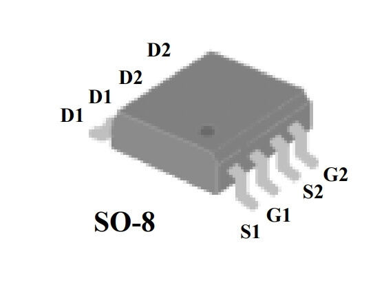 Микросхема AP4957GM P-Channel MOSFET 30V 7.7A SO8 A-POWER