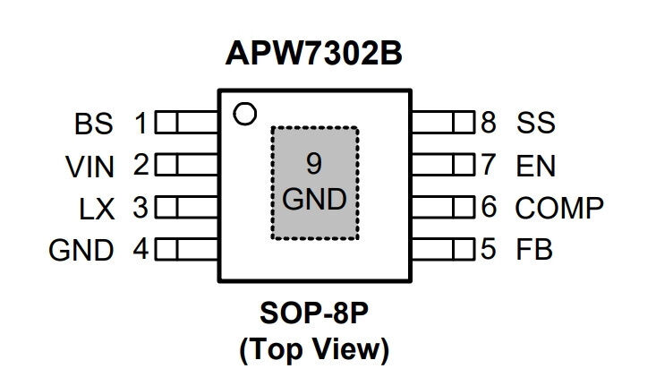 Микросхема APW7302BKAI-TRG ANPEC