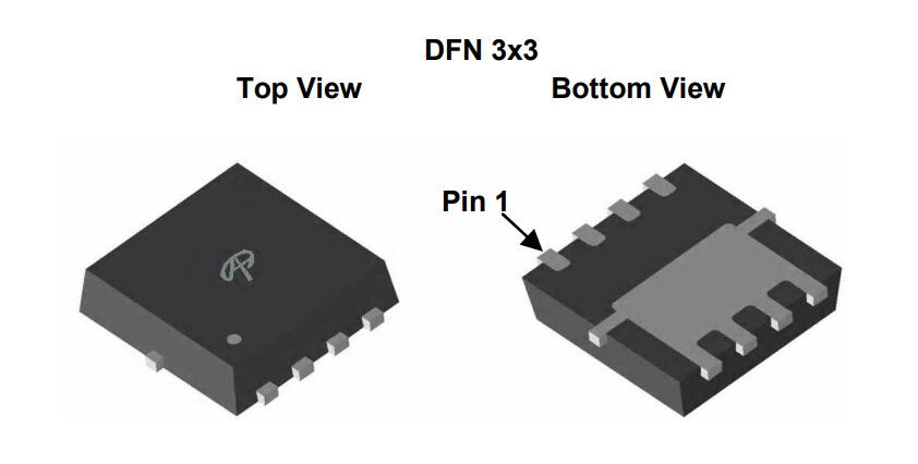 Микросхема AON7402 N-Channel MOSFET 30V 39A DFN3x3EP