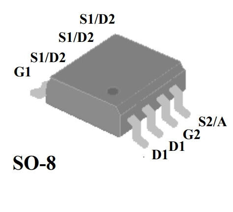Микросхема AP6901GSM-HF Dual N-Channel MOSFET 30V/7.1A 30V/9.2A SO-8 A-POWER