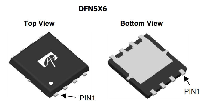 Микросхема AON6764 N-Channel MOSFET 30V 85A DFN5x6