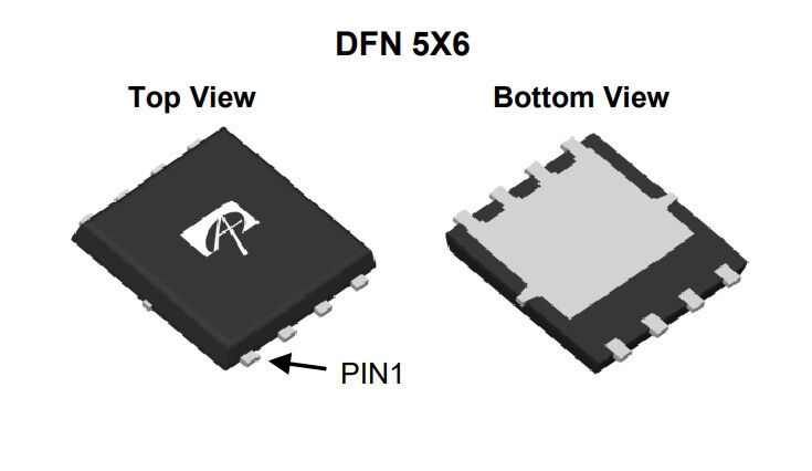 Микросхема AON6760 N-Channel MOSFET 30V 36A DFN5x6