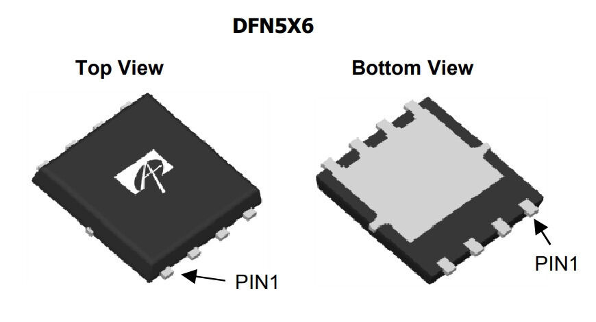 Микросхема AON6792 N-Channel MOSFET 30V 85A DFN5x6