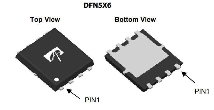 Микросхема AONS32306 N-Channel MOSFET 30V 36A DFN5x6