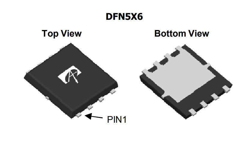 Микросхема AON6594 N-Channel MOSFET 30V 35A DFN5x6