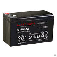 Аккумуляторная батарея Makelsan 6-FM-12 номинальной емкостью 12 Ач 