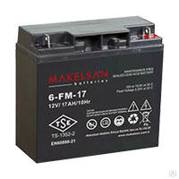 Аккумуляторная батарея Makelsan 6-FM-17 номинальной емкостью 17 Ач