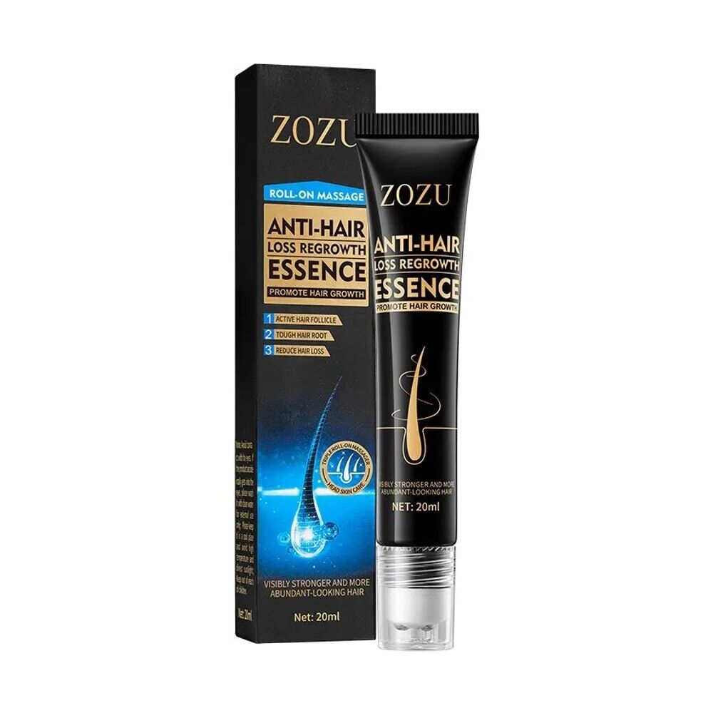 Сыворотка для укрепления волос с массажными роликами Zozu Anti-Hair Loss Regrowth Essence
