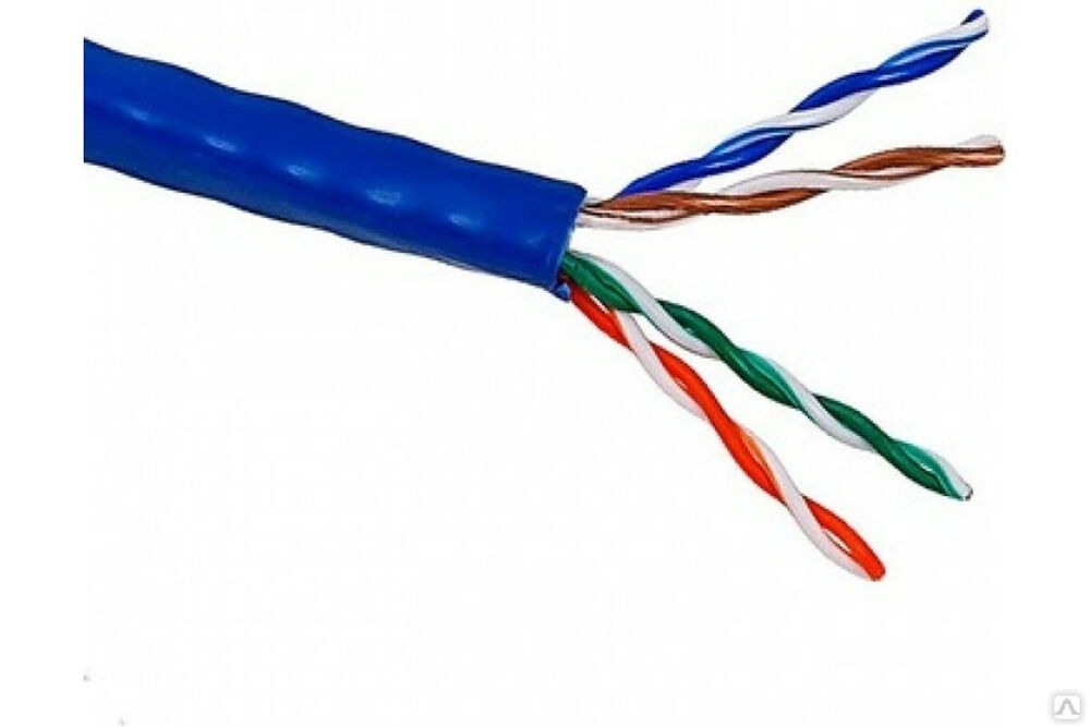 Патч-кордовый кабель FTP LANMASTER 4 пары, Категории 5e, LSZH, синий, 305 м в катушке, LAN-5EFTP-PT-LSZH-BL