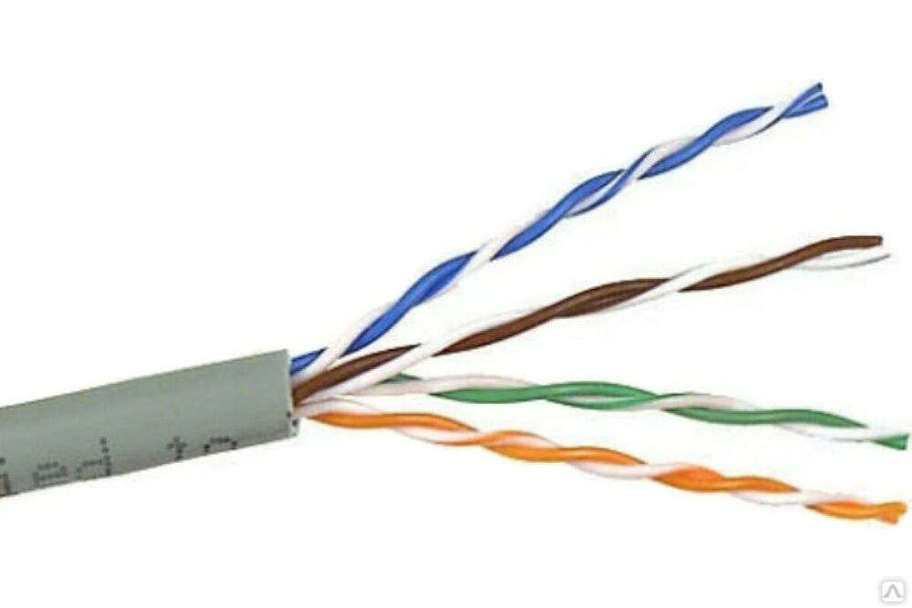 Патч-кордовый кабель FTP LANMASTER 4 пары, Категории 5e, LSZH, серый, 305 м в катушке, LAN-5EFTP-PT-LSZH-GY