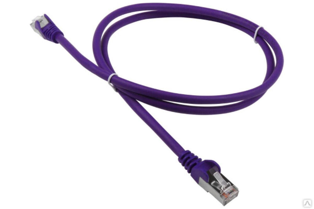 Патч-корд LANMASTER LSZH FTP категория 5e, 2.0 м, фиолетовый LAN-PC45/S5E-2.0-VI