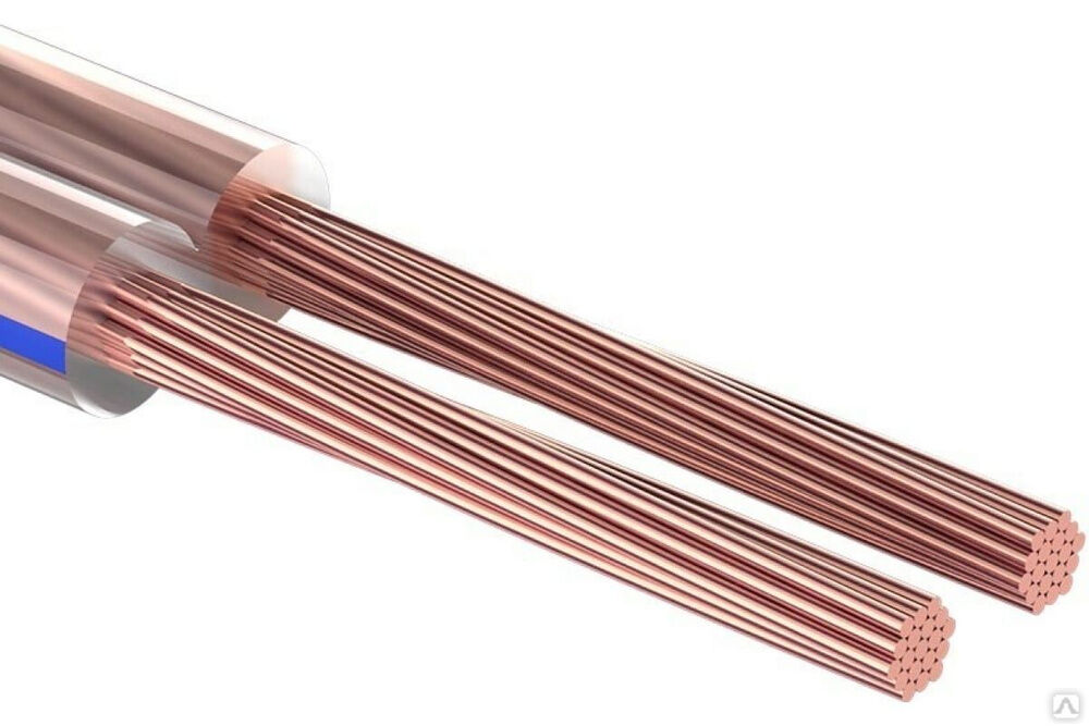 Акустический кабель 2х0,25 кв.мм прозрачный BLUELINE м. бухта 20 м 01-6201-3-20 REXANT