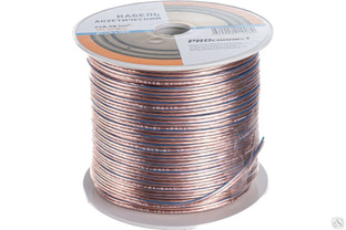 Акустический кабель 2х0.50 кв.мм, прозрачный, 100 м PROCONNECT BLUELINE 01-6203-6 Proconnect #1