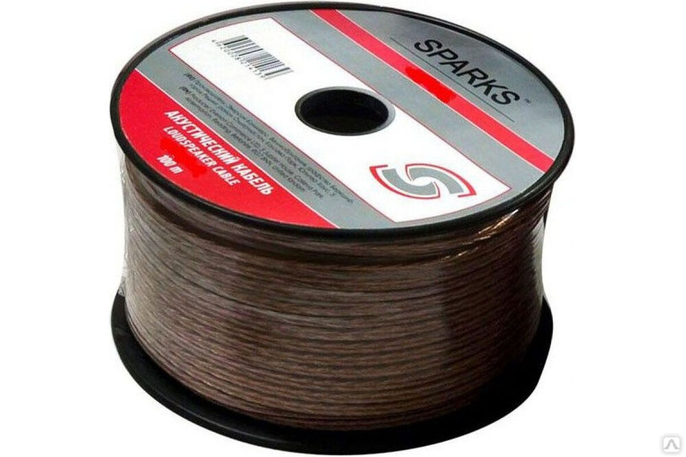 Акустический кабель 2х0,5 мм2 красно-черный SPARKS SP2050BC