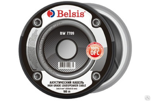 Акустический кабель 2х6,0 мм2 10 Ga прозрачный Belsis BW7709 