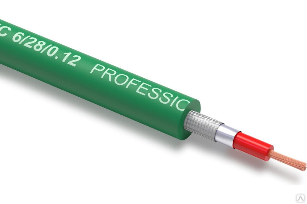 Небалансный микрофонный кабель PROCAST cable UMC 6/28/0,12.10, 6 mm, зеленый, 10 м НФ-00001832 2