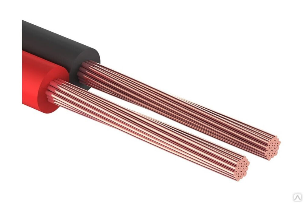 Акустический кабель 2х1.00 кв.мм, красно-черный, 100 м PROCONNECT 01-6105-6