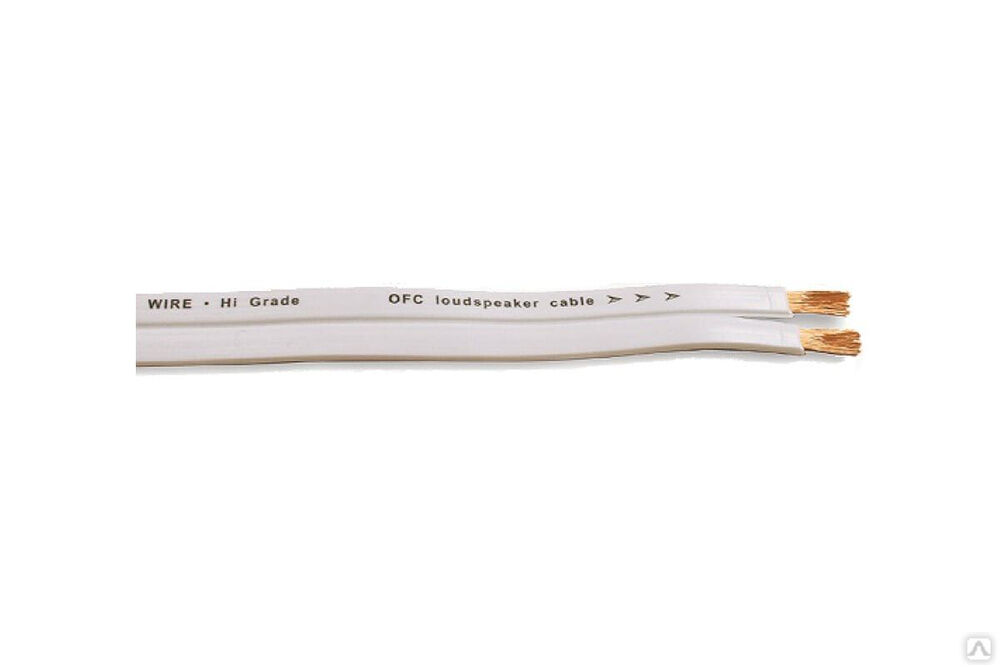 Акустический кабель 2х2,5 мм2 14 Ga, плоский, белый Belsis BW7002W