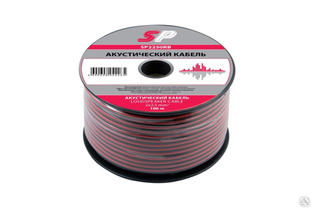 Акустический кабель Sparks 2x2.5 мм2, красно-черный, 100 м SP2250RB 