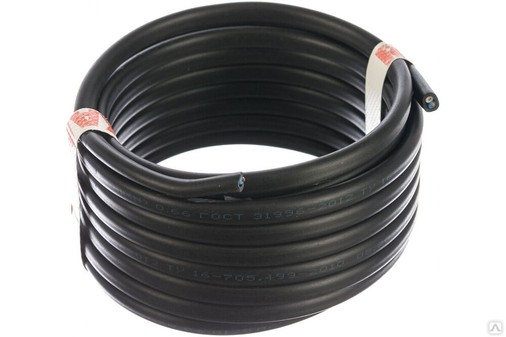 Силовой медный кабель ВВГ-ПнгА 2x1,5кв.мм 5 м ГОСТ 31996-2012, ТУ 16-705.499-2010 01-8201-5 REXANT Rexant International