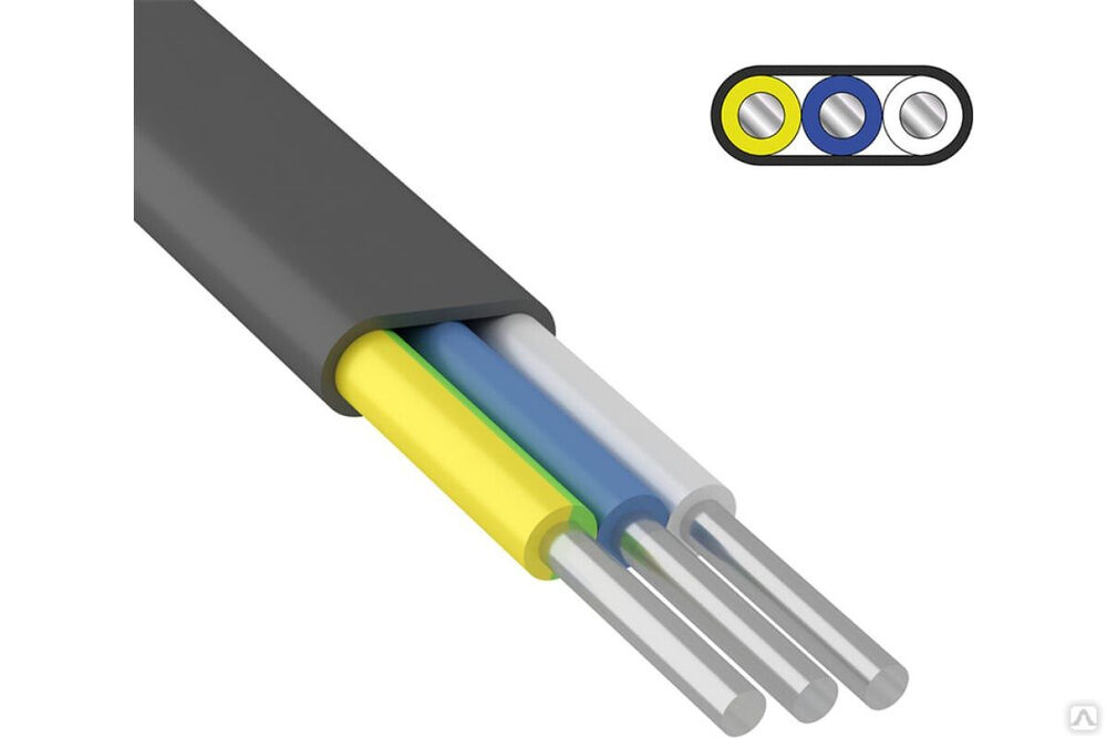 Алюминиевый кабель АВВГ-П 3x2,5 кв.мм 200 м ГОСТ 01-8755 ККЗ