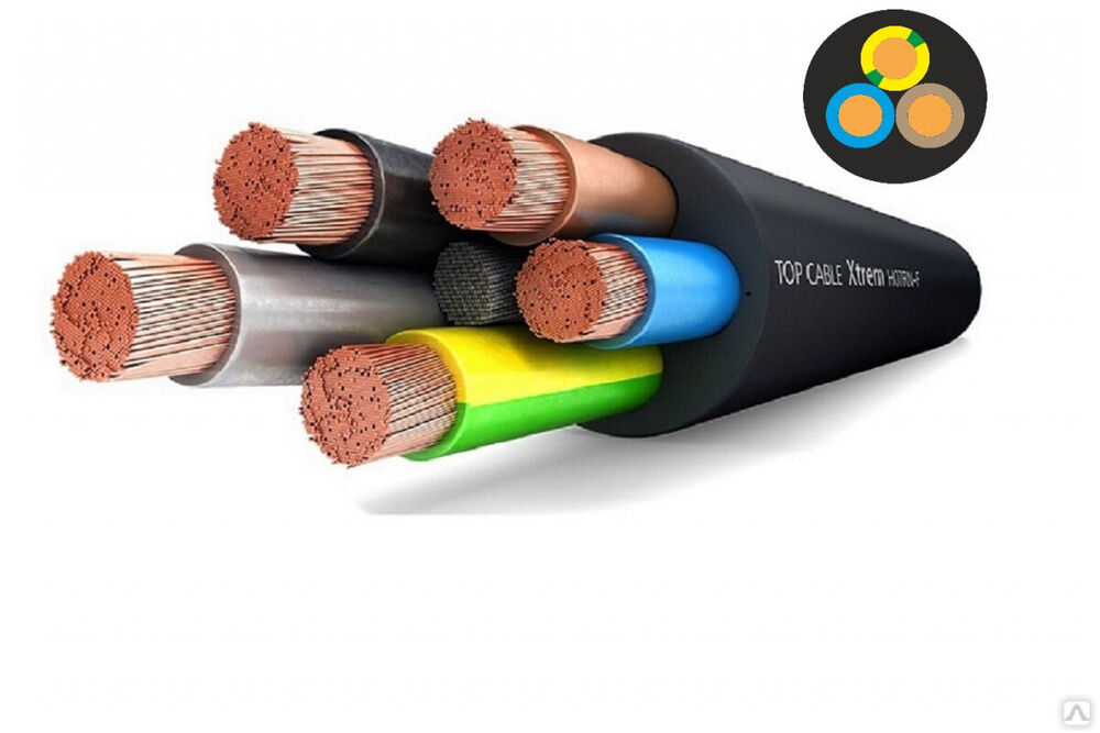 Силовой гибкий кабель Top Cable XTREM H07RN-F 0,6 1 kV 3Х2.5 10 метров 3003002M