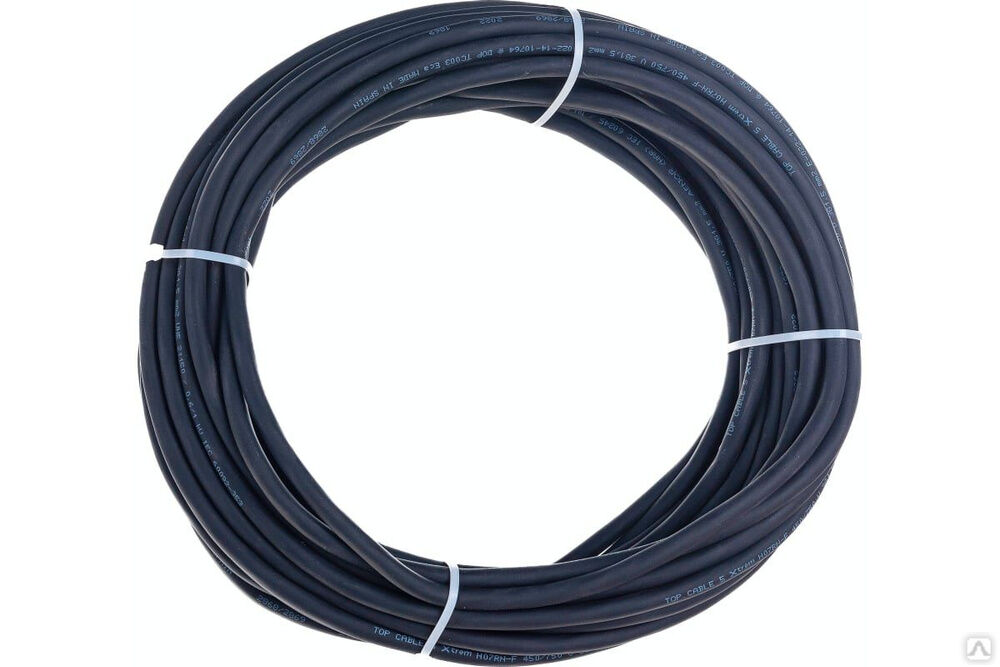Силовой гибкий кабель H07RN-F 3x1,5 Top Cable XTREM 20 метров 3003001MR20RU