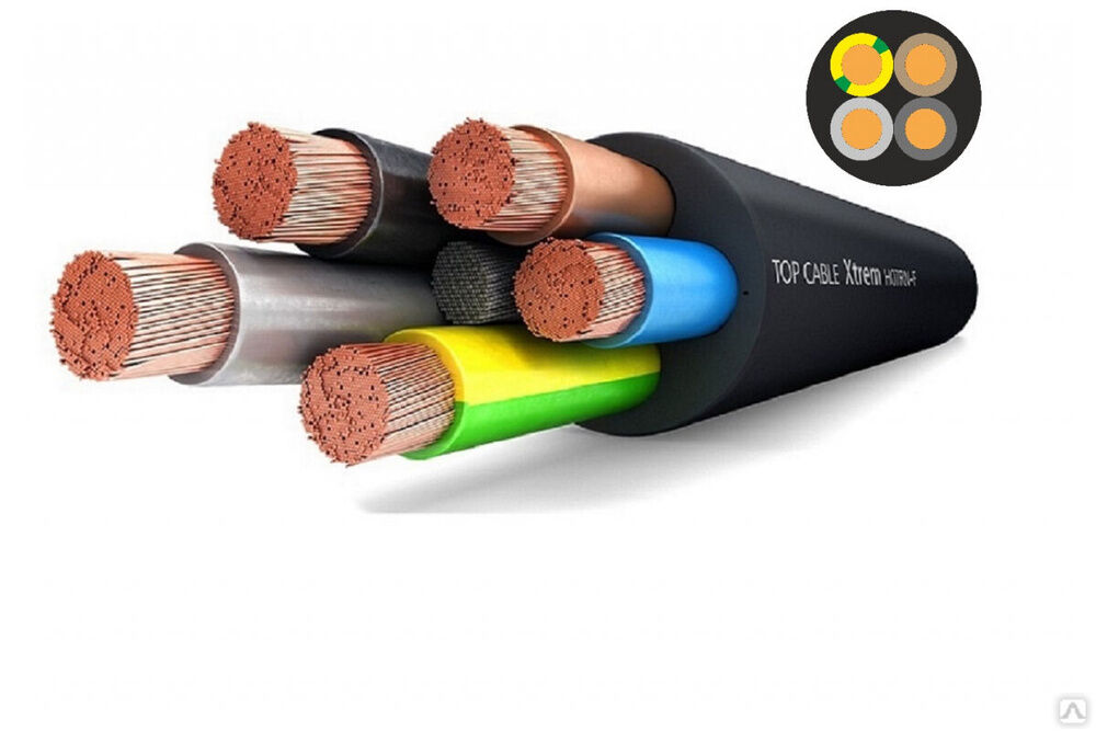 Силовой гибкий кабель H07RN-F 4x2,5 Top Cable XTREM 10 метров арт.3004002М