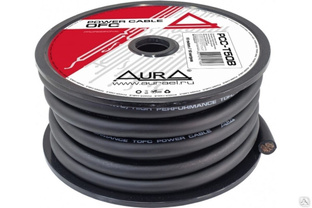 Силовой кабель AurA TOFC, 0AWG 50 мм2, 10 м. катушка, черный PCC-T50B 