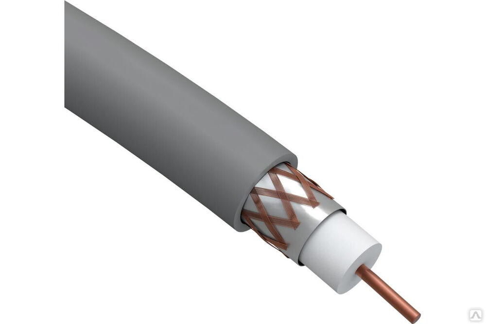 Коаксиальный кабель ЭРА RG6U, 75 Ом, Cu, нгНF, цвет Б0044606