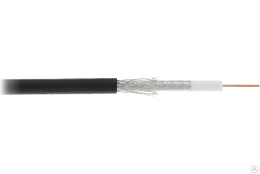 Коаксиальный кабель NETLAN RG-6, одножильный, CCS, PE до -40C, черный, 305 м UEC-C2-32123B-BK-3