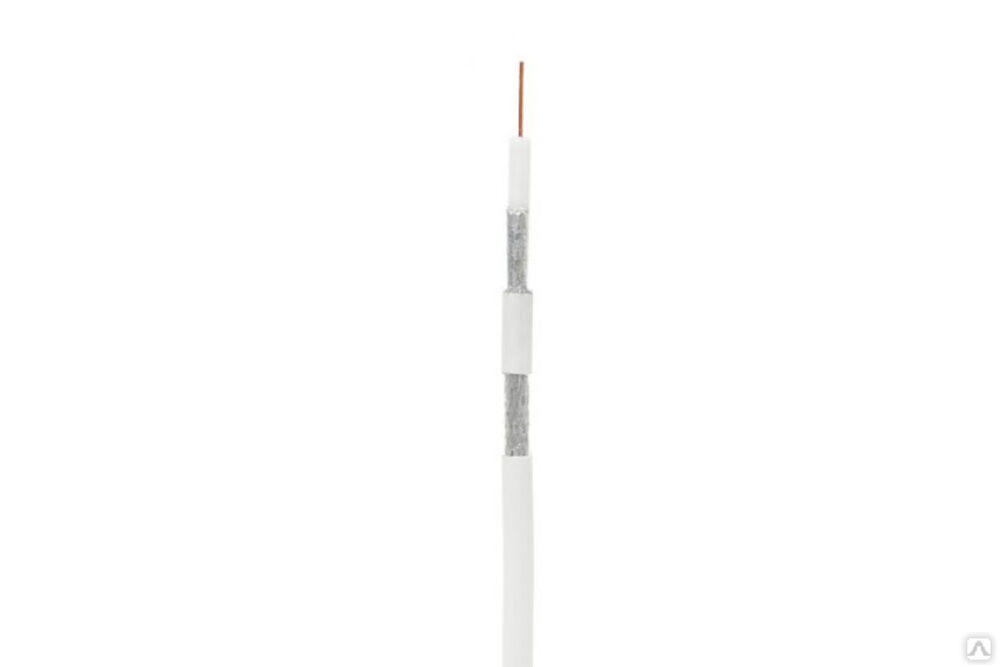 Коаксиальный кабель NETLAN RG-6, одножильный, CCS, PVC, белый, 100 м EC-C2-32123A-WT-1 Netlan