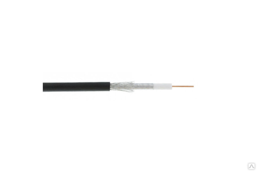 Коаксиальный кабель NETLAN RG-6, одножильный, CCS, PE до -40C, черный, 305 м EC-C2-32123B-BK-3