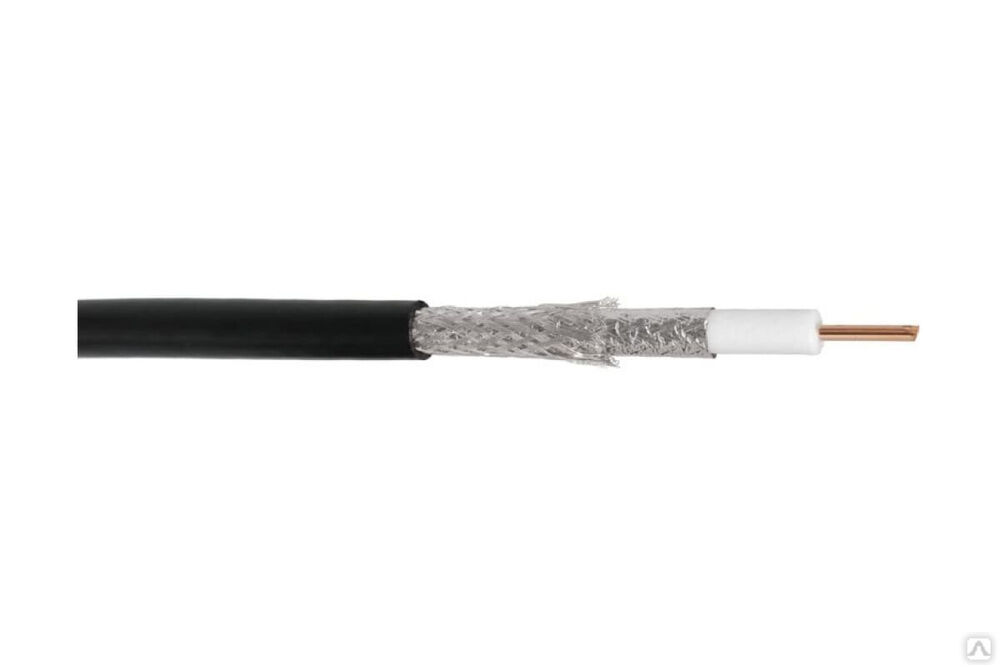 Коаксиальный кабель RG-11 75 Ом, CCS омедненная сталь, внешний, PE, до -40C, черный, 305 м NETLAN EC-C2-21123B-BK-3