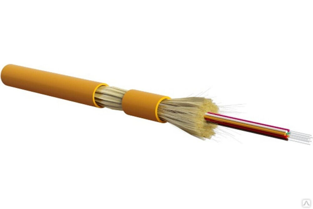 Волоконно-оптический патч-корд Hyperline FO-DT-IN-50-8-LSZH-OR 50/125 (OM2) многомодовый кабель, 8 волокон 388306