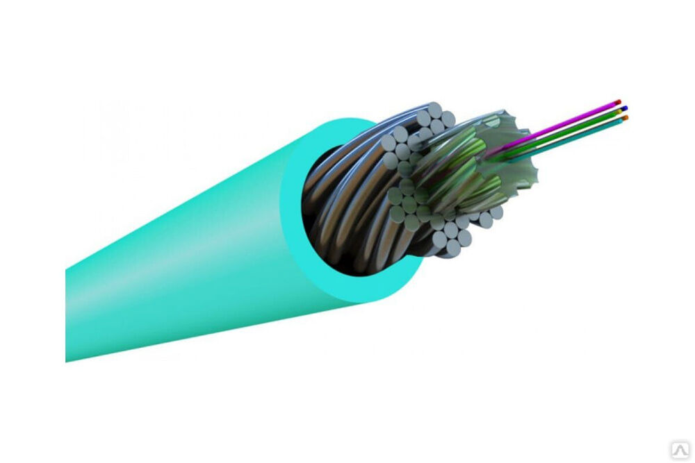 Волоконно-оптический кабель Hyperline FO-AWS1-IN-503-4-LSZH-AQ 50/125 (OM3) многомодовый, 4 вол 448728
