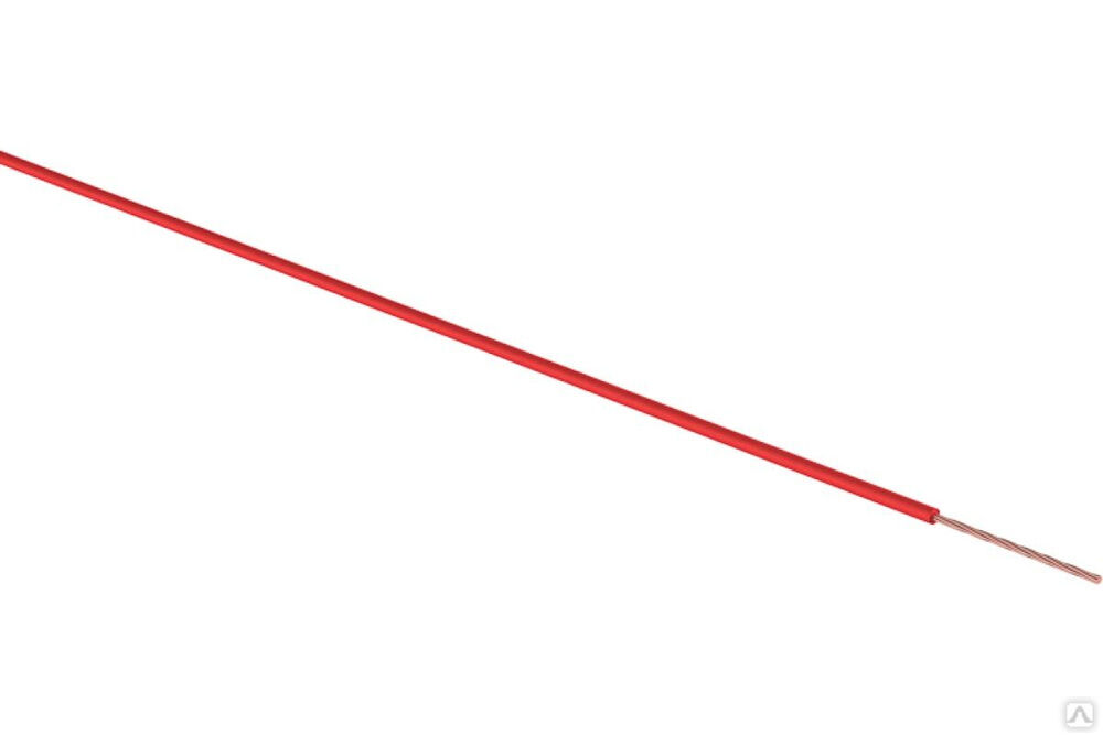 Автомобильный провод ПГВА/ПВАМ 1x0,75 мм красный, бухта 5 метров 01-6504-2-5 REXANT