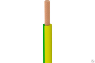 Провод ПуГВ нг А LS 1х10,0 желто-зеленый 50 м 83202 ОРЕОЛ #1