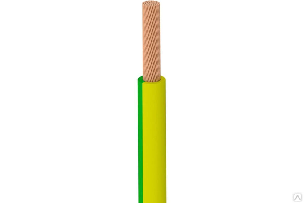 Провод ПуГВ нг А LS 1х10,0 желто-зеленый 50 м 83202 ОРЕОЛ