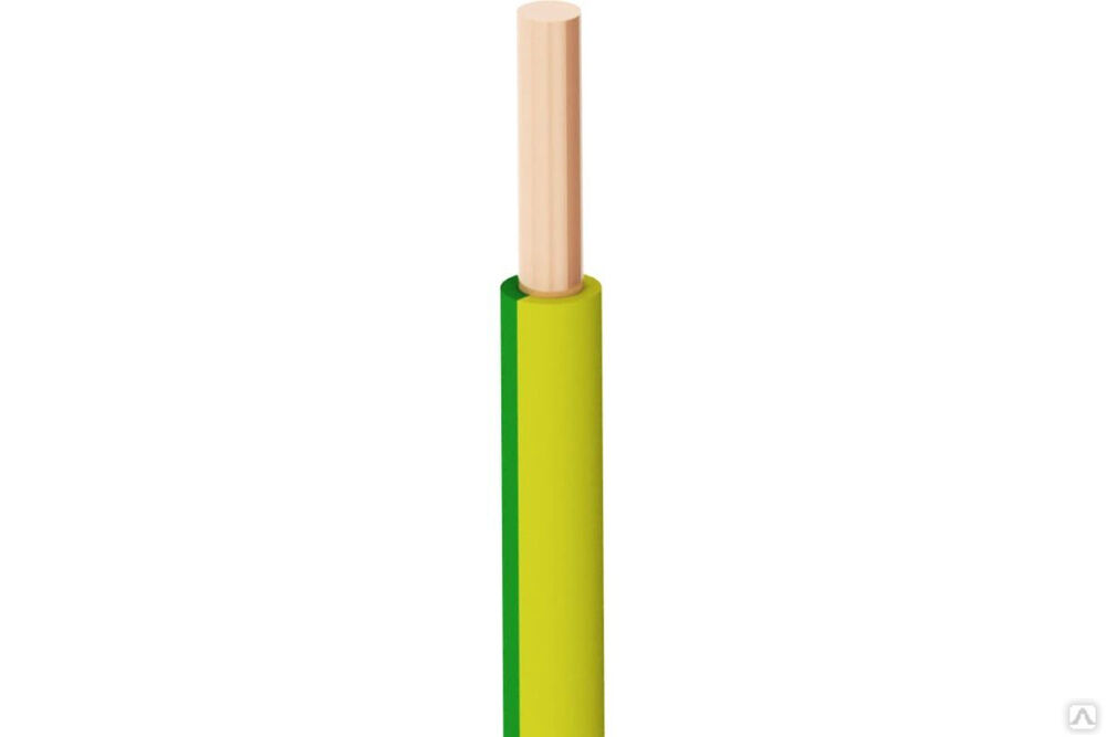 Провод ПуВ нг А LS 1х6,0 желто-зеленый 100 м 00-00001978 ОРЕОЛ