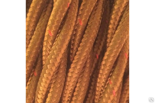 Витой матерчатый провод Salcavi Industrie 2x1,5 мм2, цвет бронза FRRTX-02X1.50BRO 