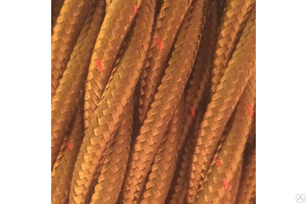 Витой матерчатый провод Salcavi Industrie 3x2,5 мм2, цвет бронза FRRTX-03X2.50BRO